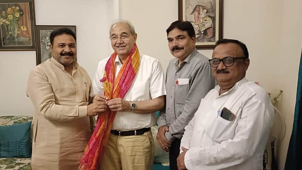 AMU Former VC Tariq Mansoor again became National Vice President of BJP