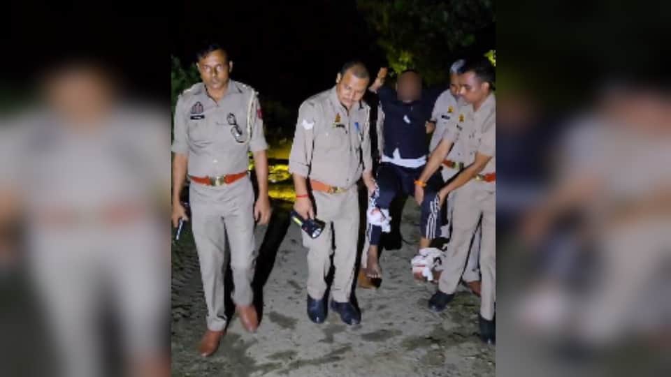 Saharanpur: rs25,000 Rewarded Cow Slaughter Accused Arrested in Police Encounter, Accomplice Escapes