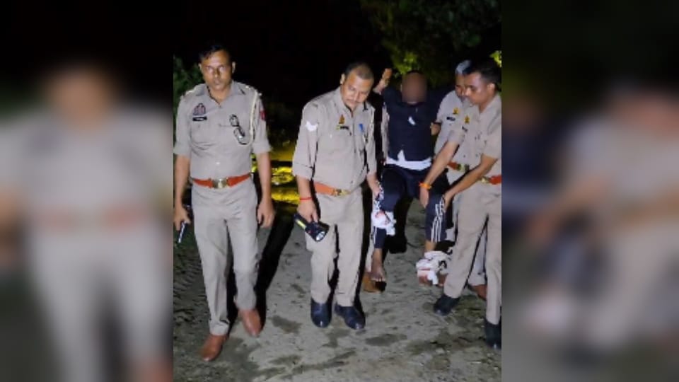 Saharanpur: rs25,000 Rewarded Cow Slaughter Accused Arrested in Police Encounter, Accomplice Escapes