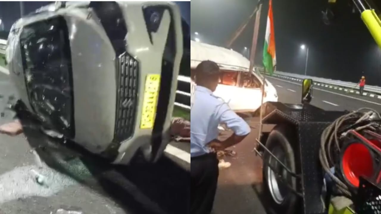 गंगा एक्सप्रेसवे पर हुआ हादसा