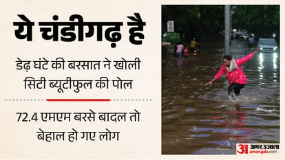 चंडीगढ़ में बरसात