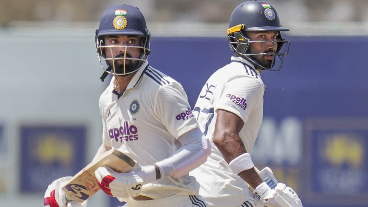 India Vs Sri Lanka Indian batter KL Rahul reaction after team India victory in fist test at Galle