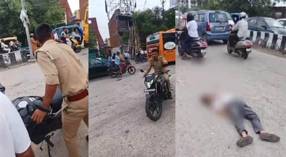 Kanpur Accident Youth died after being hit by a dumper school management accused of blocking the road