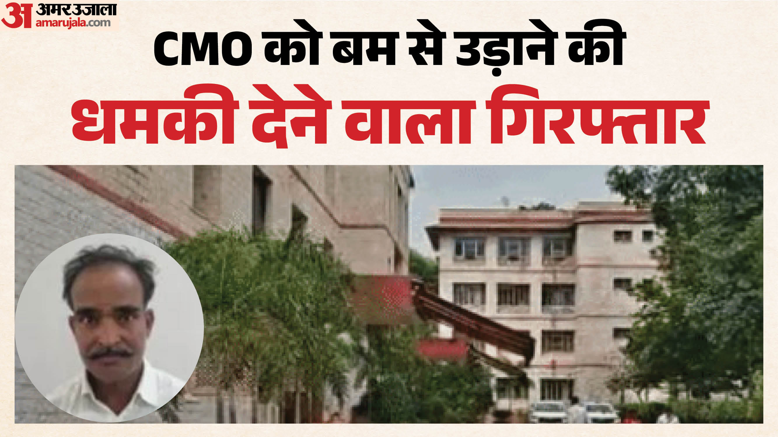 शराब के नशे में दी सीएमओ को उड़ाने की धमकी