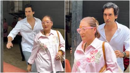 Sunita Ahuja and son Yashvardhan spotted outside bandra family court amid separation rumours with Govinda