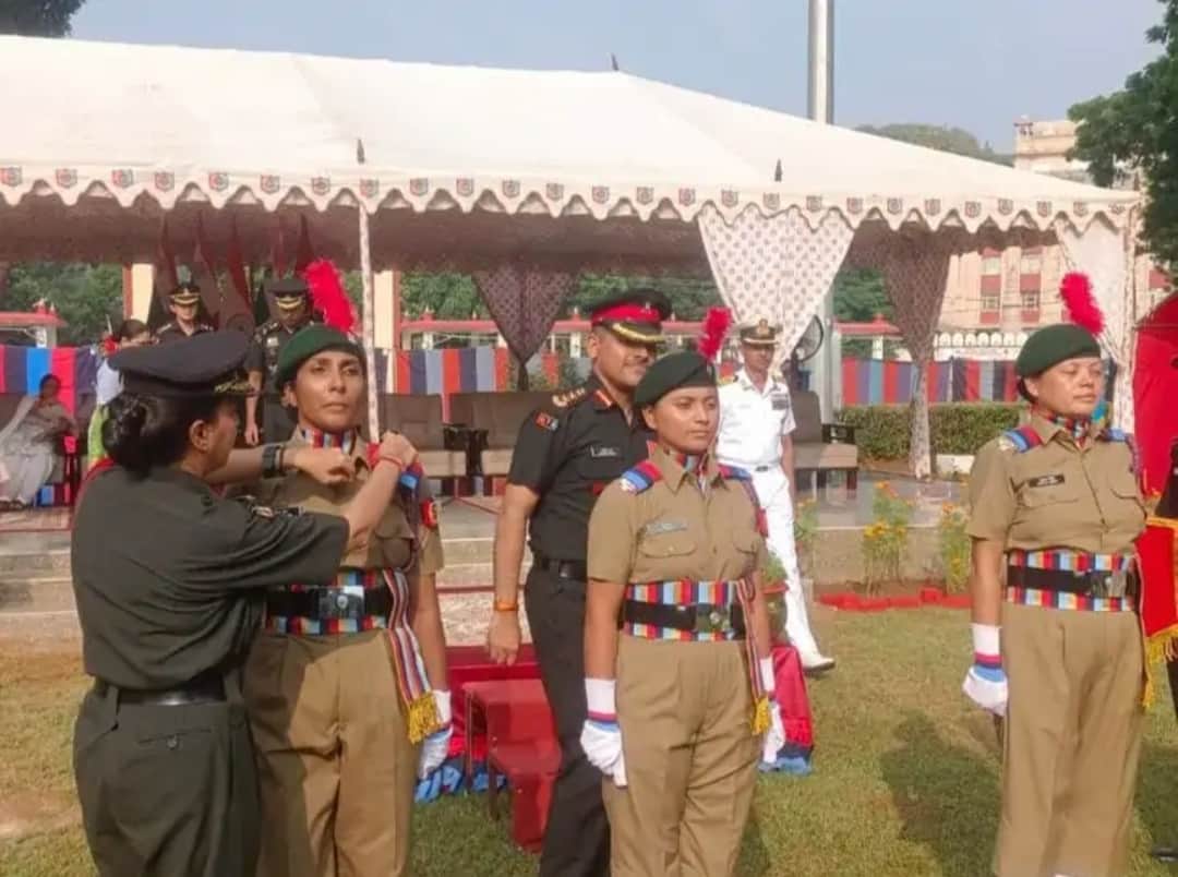 gwalior ncc ota 129 women cadets army officers shikha singh three awards