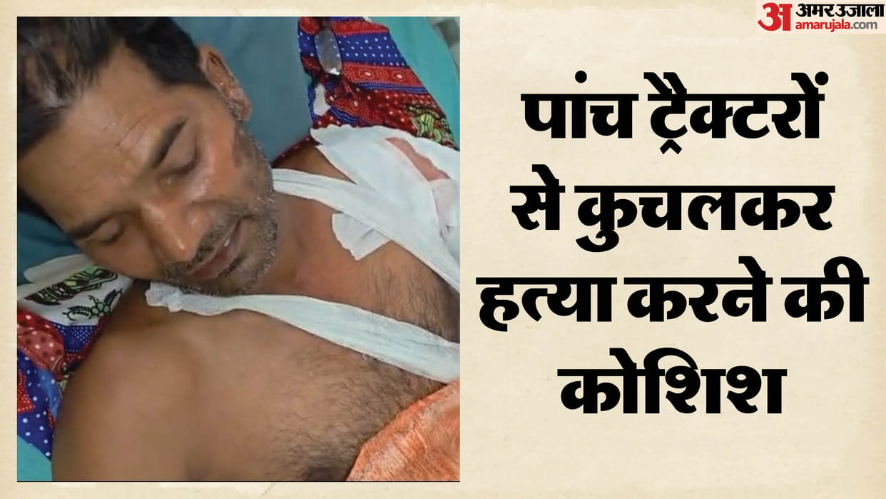 Attempt to kill a man by running him over with soil laden tractors in Ghaziabad