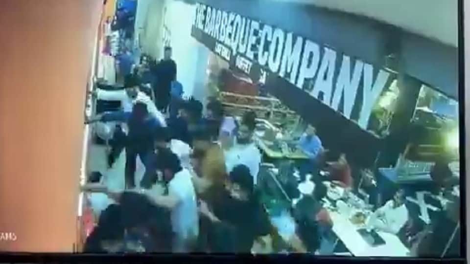 Incident of assault at a bar in a Ghaziabad mall; CCTV footage goes viral