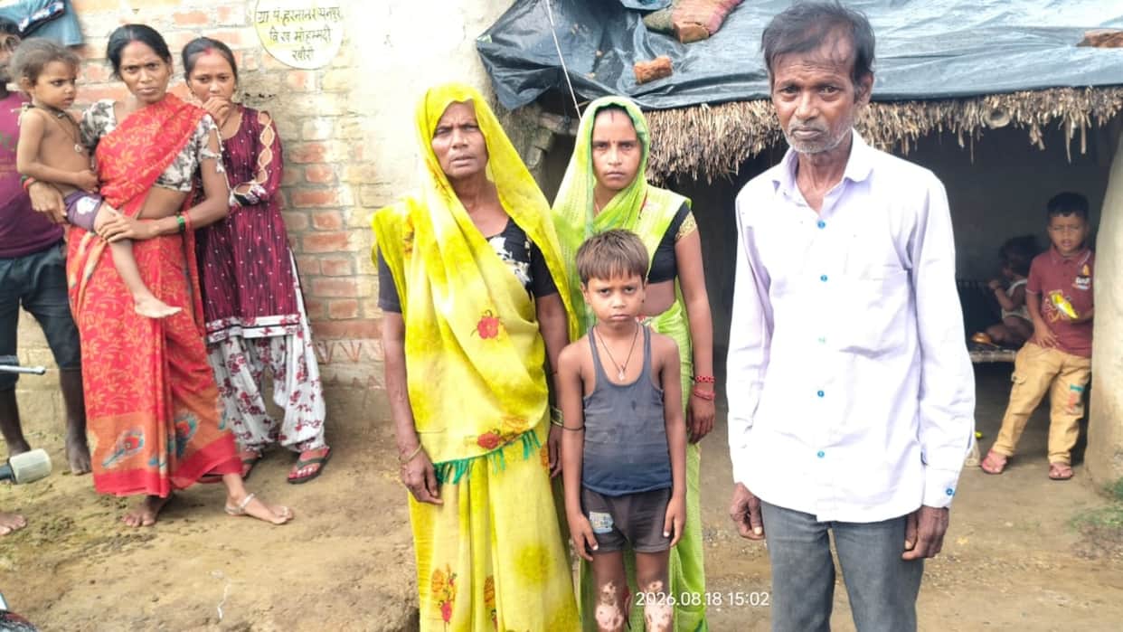 village of Lakhimpur Kheri is in shock after the death of five people from the same village