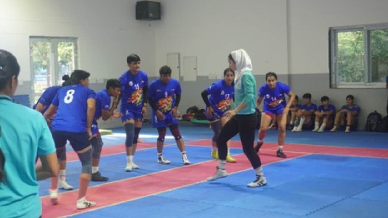 India and Iran women's kabaddi teams trained together and played several practice matches ahead of Asian Games