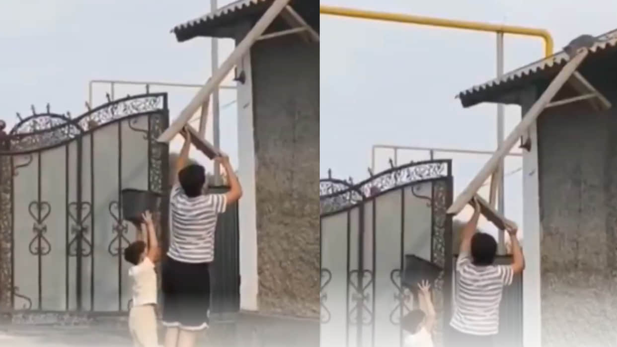 Little kids rescue kitten trapped in trouble video goes viral on social media