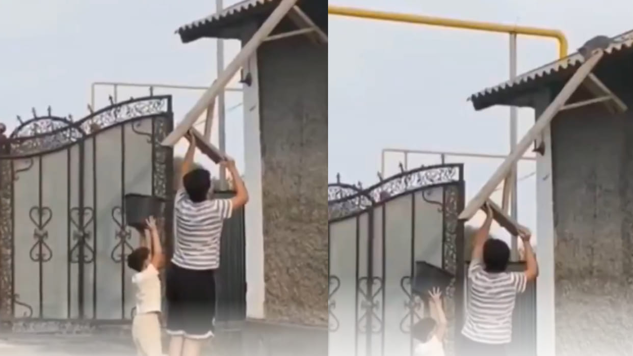 Little kids rescue kitten trapped in trouble video goes viral on social media