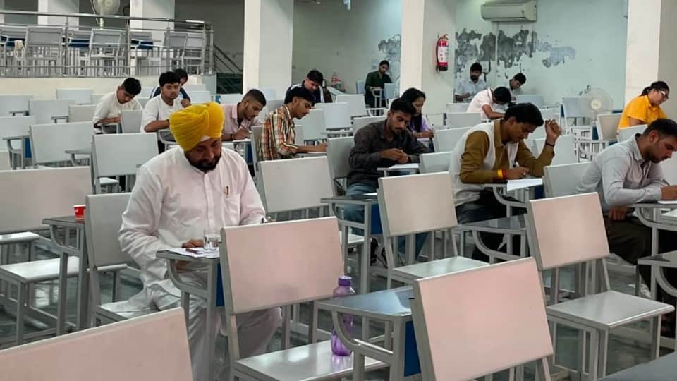 Punjab Former CM Charanjit Channi gives exam of MA Public Administration from Panjab University
