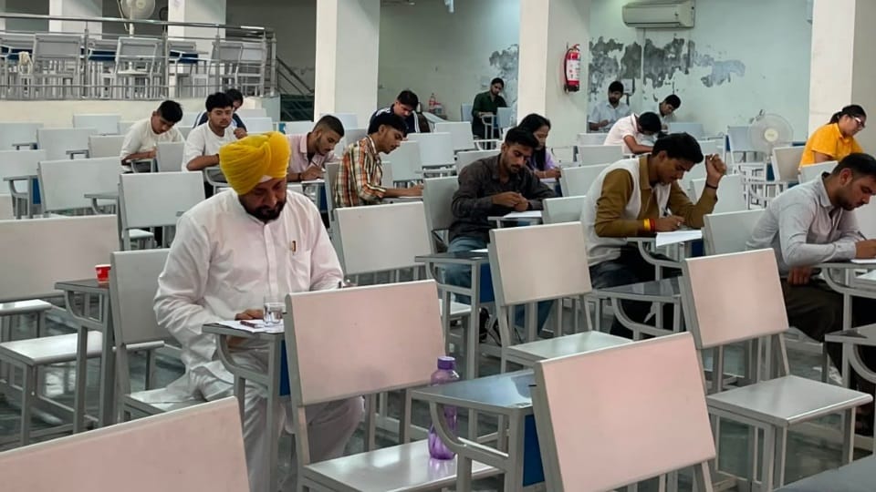 Punjab Former CM Charanjit Channi gives exam of MA Public Administration from Panjab University