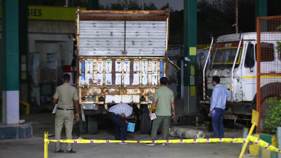 Delhi CNG Station Blast Truck Cylinder Explodes While Refuelling 3 Pump Workers Killed