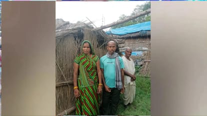 पत्नी और पिता के साथ मठराम गिरी जिगिनिया शाहपुर घर पर मौजूद विश्वनाथ साहनी