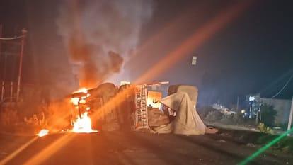 Driver burnt alive: Hand trapped as truck overturned; Binder struggled desperately to escape