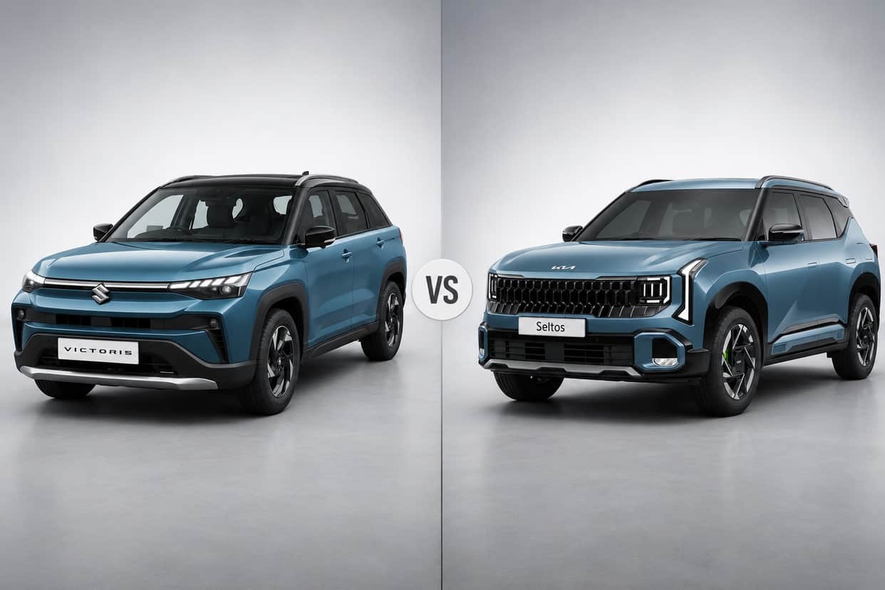 Seltos vs Victoris Comparison, Engine, Features, Mileage Detailed