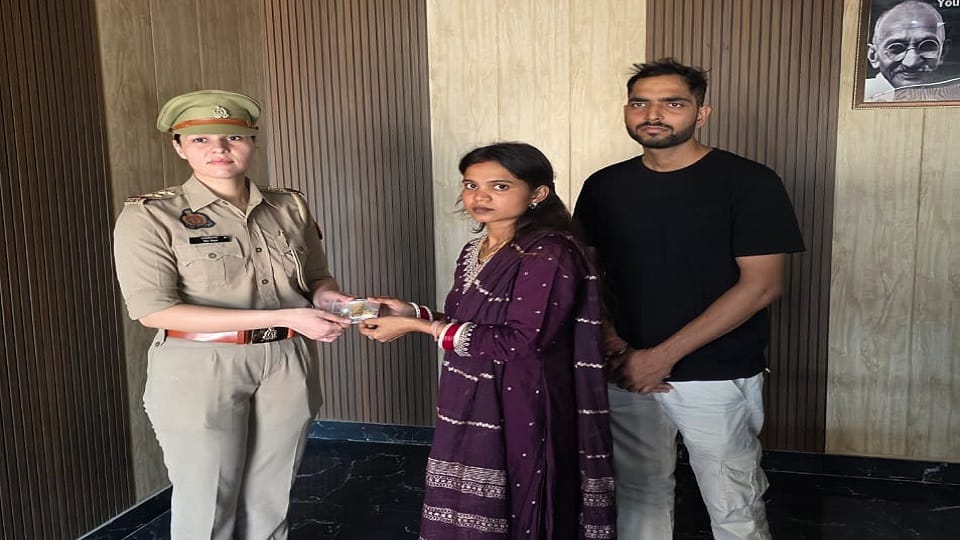 Police recovered  female pilgrim mangalsutra in Mathura