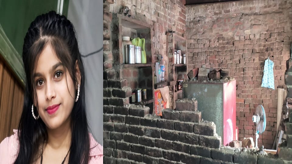 young woman sleeping on a cot died after a wall collapsed