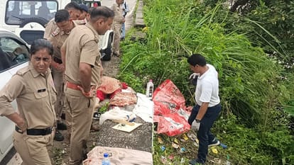 Mother murder for lover in meerut Daughter slit her throat as she dozed off in car stuffed the body in a sack