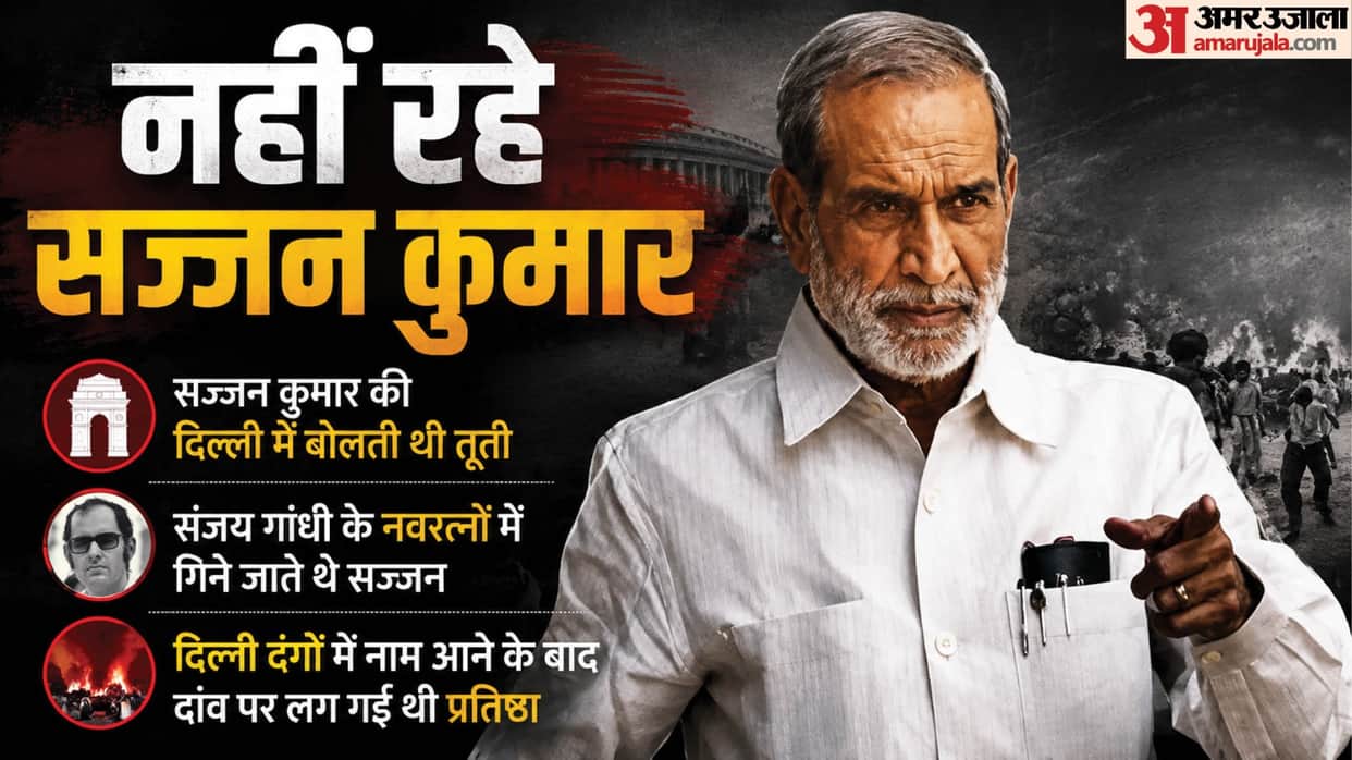 Sajjan Kumar Death news From Delhi Power Broker to Life Imprisonment Check Details in Hndi
