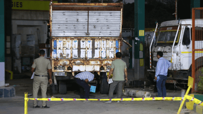truck 9 challans totaling 1.55 lakh rs Tikri CNG accident exposes