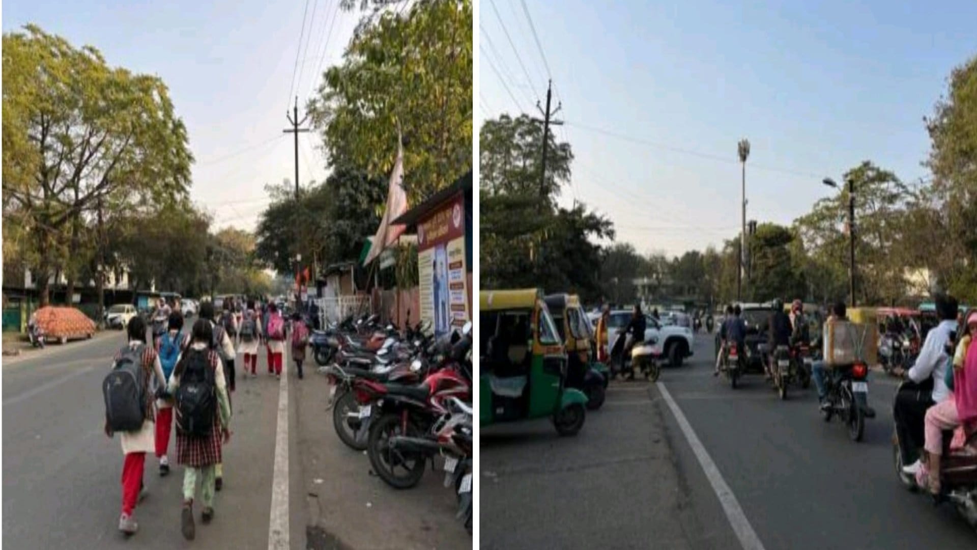 बच्चों के स्कूल आने-जाने वाले रास्तों पर जोखिम बना रहता है।