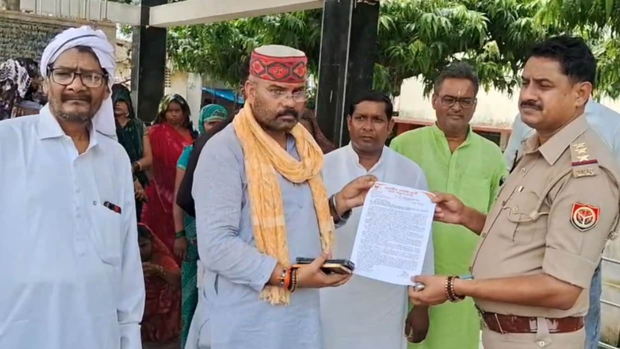 BJP leader Harivansh Mishra raised questions about the Kandhrapur police in Azamgarh