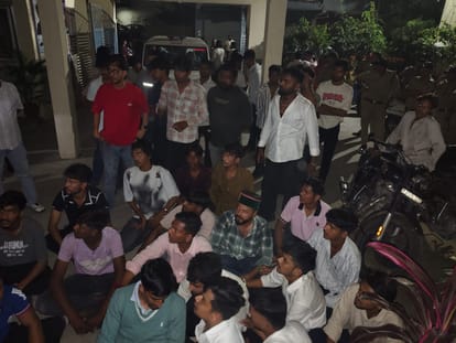 एबीवीपी कार्यकर्ताओं का हंगामा