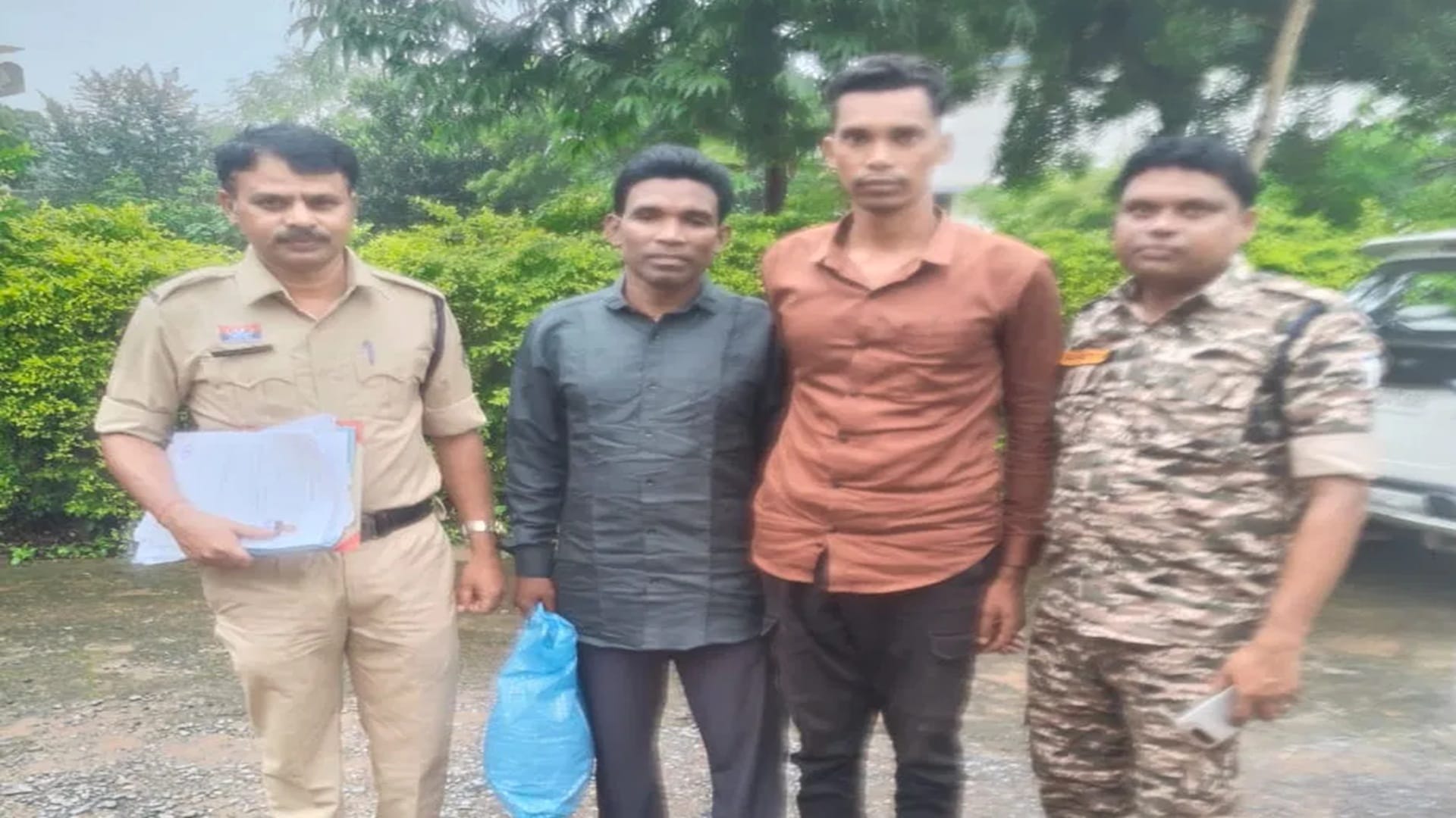 पुलिस के गिरफ्त में आरोपी