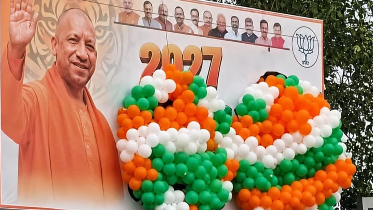 Tug-of-war over hoardings: Balloons pasted over CA Dushyant Chaturvedi's photo