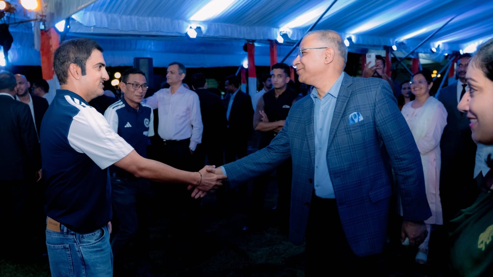 India High Commissioner to Sri Lanka Santosh Jha hosted Indian men's cricket team at India House in Colombo