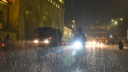 UP: Three hours of continuous rain in the capital; water enters homes and shops; Meteorological Department for