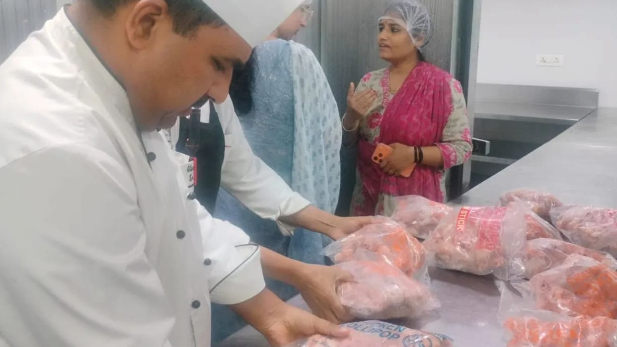 Food Department Raids Top Indore Hotel Undated Non-Veg Food Seized Cockroaches and Rats Found in Kitchen