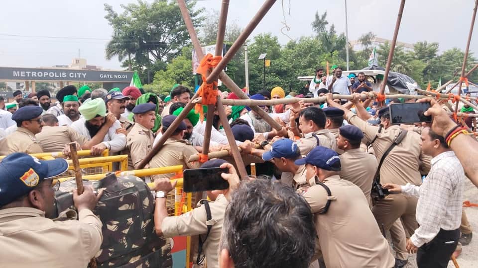 Farmers protest today demanding free electricity and MSP in rudrapur