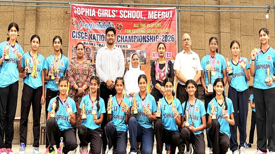 Meerut: 22 players from Sophia selected for the CISCE Championship; they have brought glory to the school.