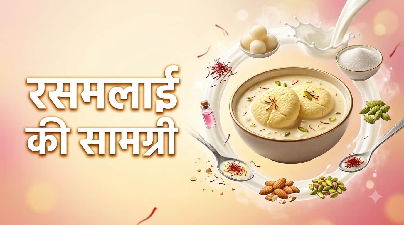 रसमलाई बनाने की सामग्री