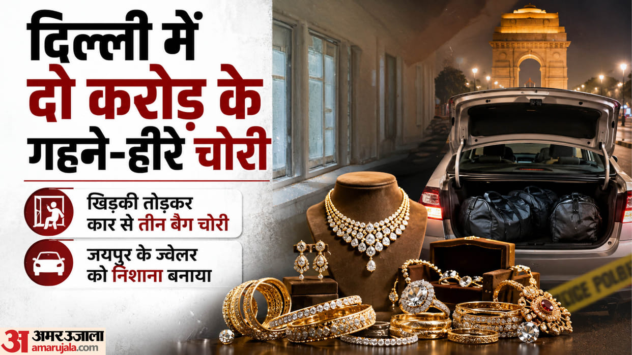 Jewellery and diamonds worth ₹2 crore stolen from a car in Karol Bagh
