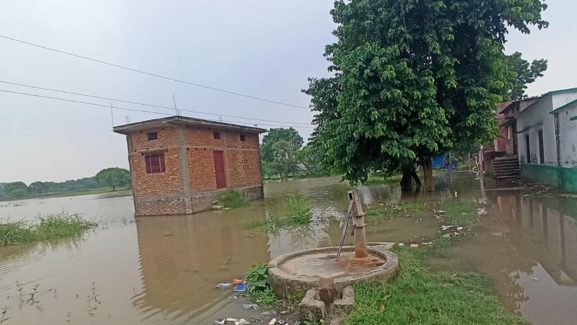 500 houses surrounded floods Ganga flowing one meter above danger point in Ballia Saryu river softening