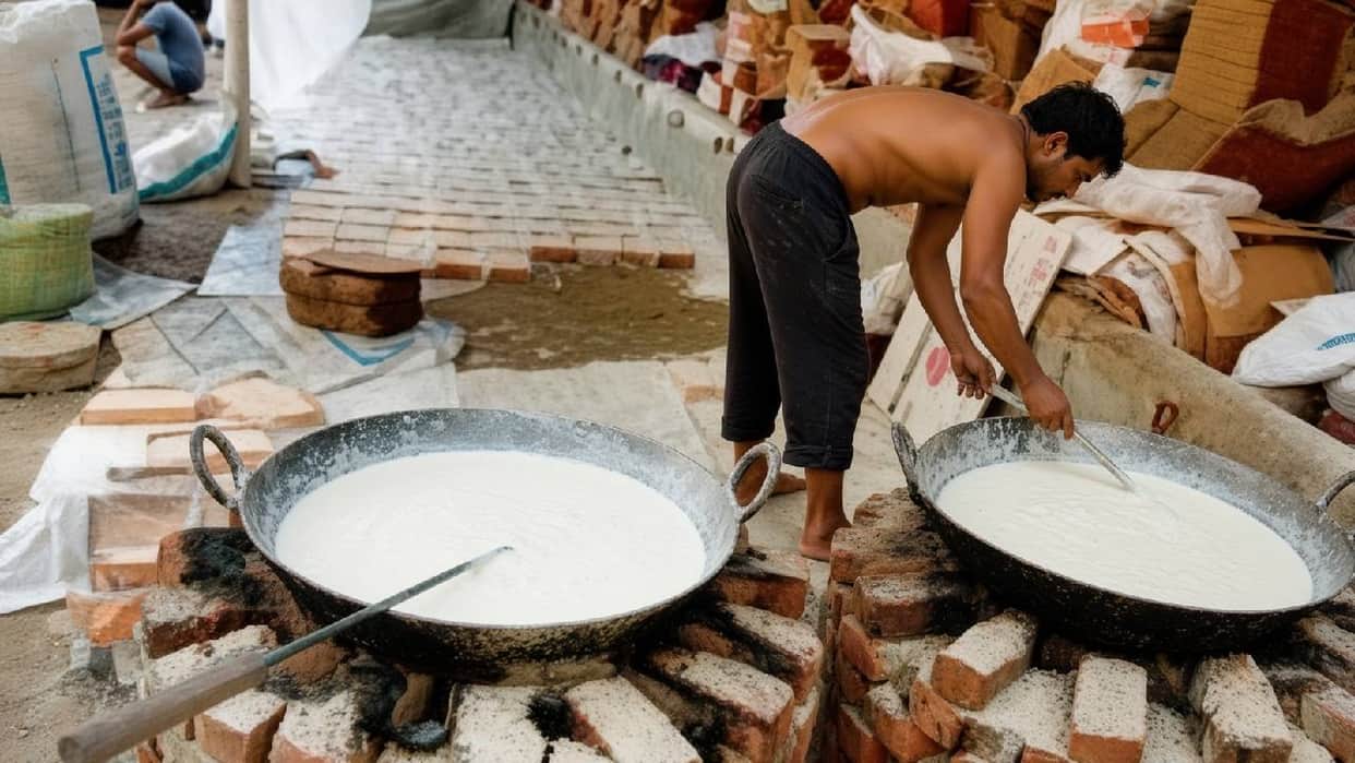 UP: Sweets were being prepared amidst splatters of dung in Lucknow, with 40–50 buffaloes tethered on the premi
