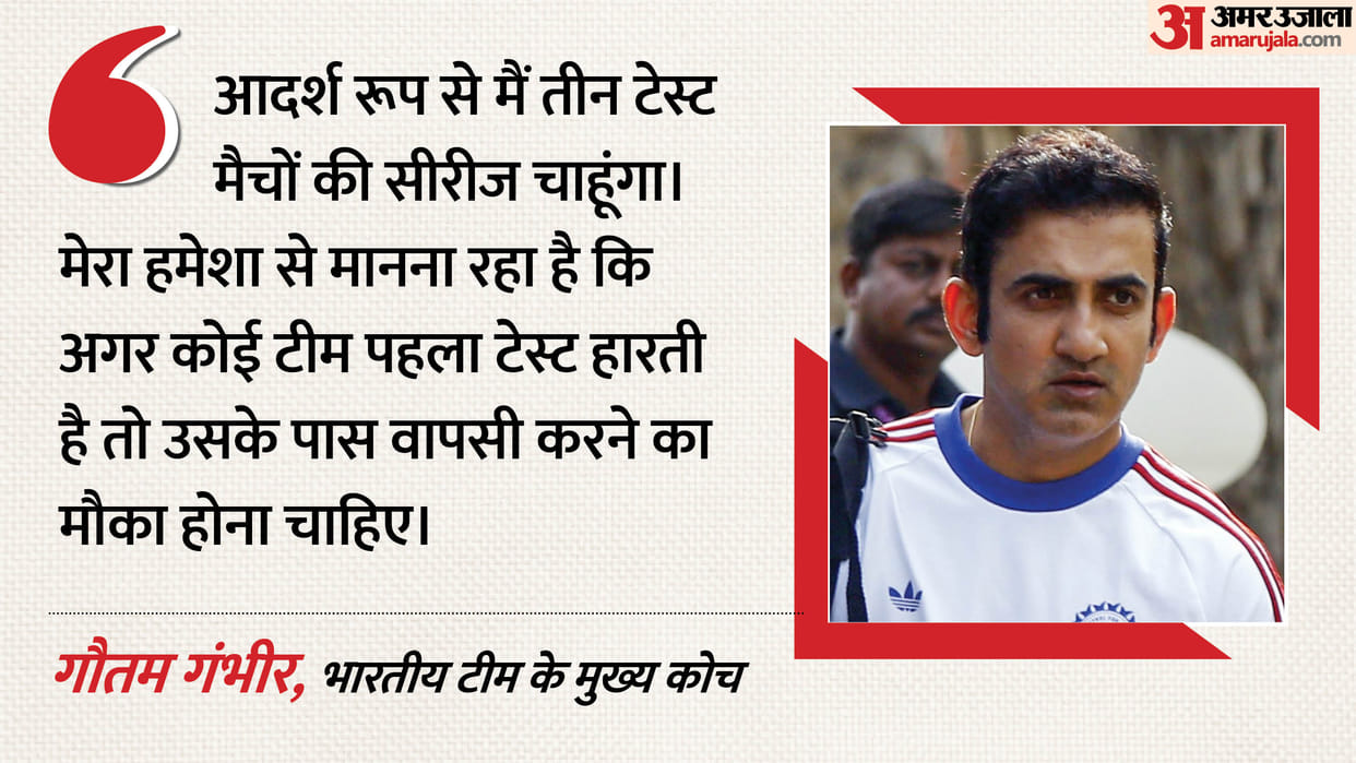IND vs SL: Gautam Gambhir Wants Three-Test Series, Says Teams Deserve a Chance to Bounce Back