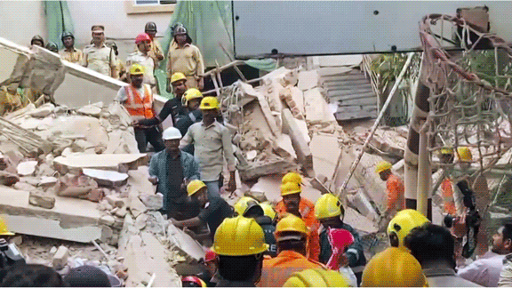 Telangana: Two killed, two injured as under-construction building collapses in Hyderabad
