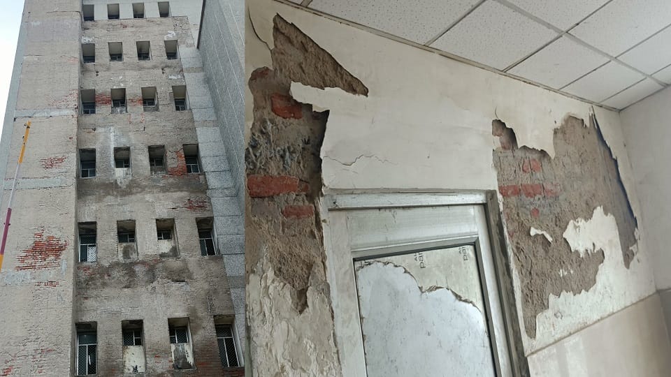 90 crore building at SN Medical College dilapidated within 10 years in Agra