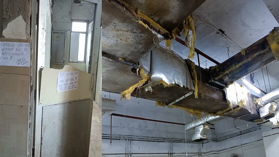 90 crore building at SN Medical College dilapidated within 10 years in Agra