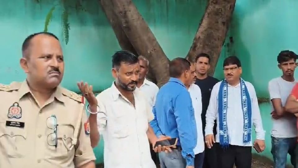 Statue of Babasaheb Dr Bhimrao Ambedkar vandalized at Bewar in Mainpuri