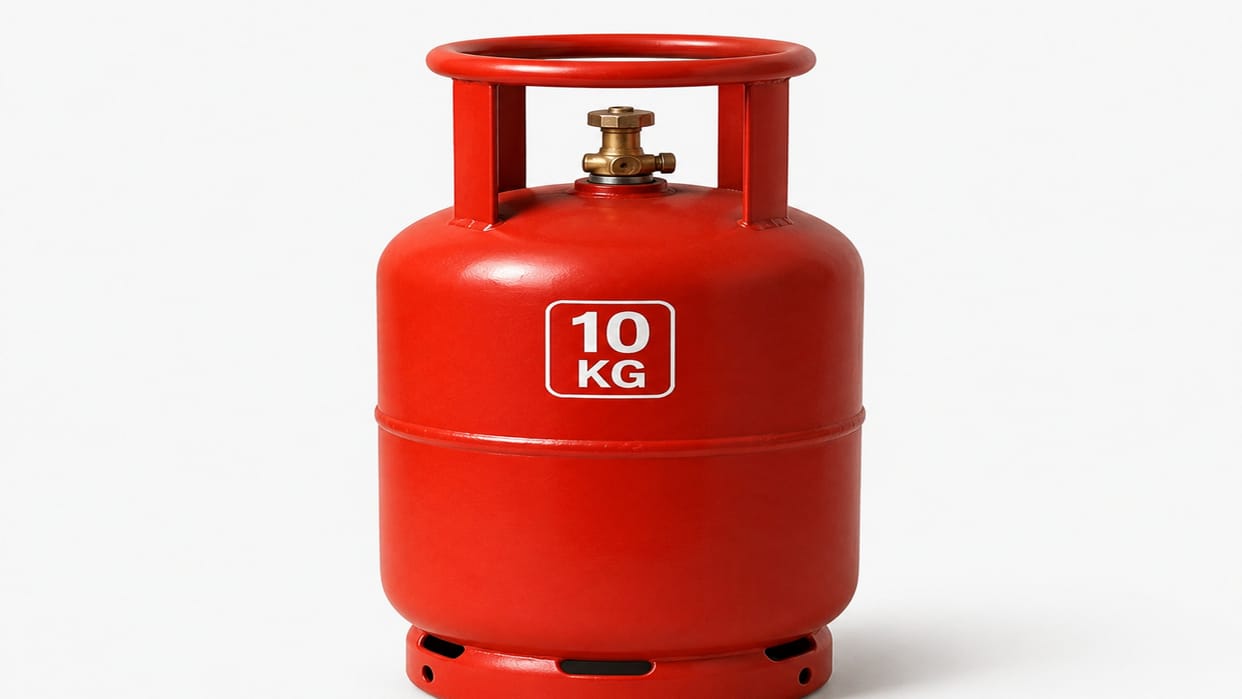 LPG: 10 kg FTL cylinder now available as an alternative to the domestic cylinder.