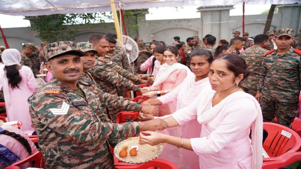 Raksha Bandhan celebrated at the border in Fazilka