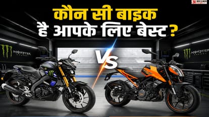 केटीएम160 ड्यूक vs यमाहा MT-15 V2 बाइक्स की तुलना