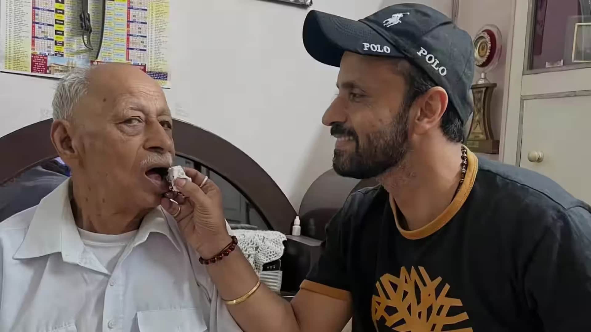पिता के साथ राजीव ठाकुर